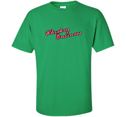 Whiskey Business Drinking 80's T-shirt shirt Irish Green