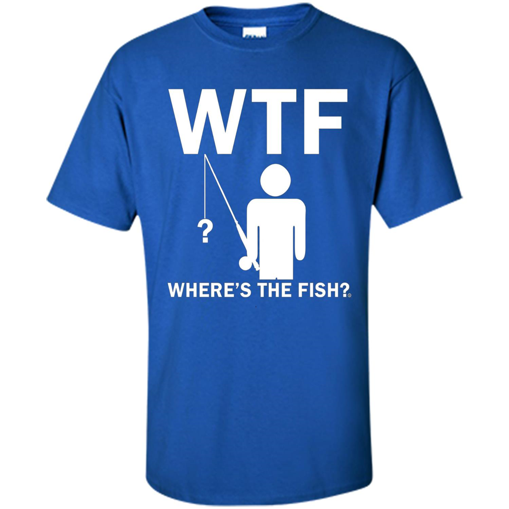 Fishing T-shirt Where's The Fish Royal
