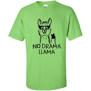 Funny No Drama Llama T-shirt