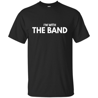 Music Lover T-shirt I'm With The Band Black