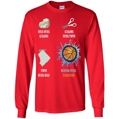 Baskettball T-shirt Nothing Beats Basketball Red