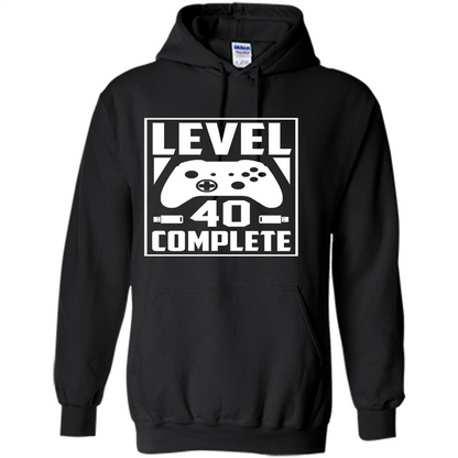 Birthday T-shirt Level 40 Complete Black