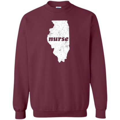 Nursing T-shirt Nurse Graduation Illinois T-shirt Maroon
