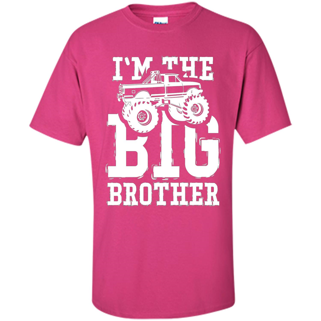 I'm The Big Brother Monster Truck T-shirt Heliconia