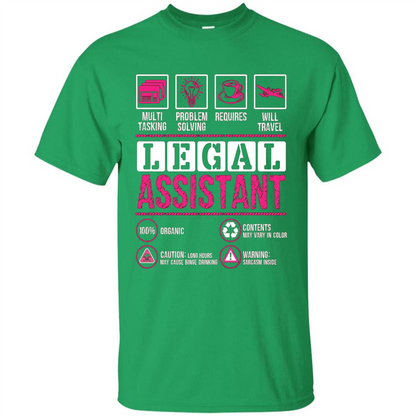 Legal Assistant T-shirt Funny Legal Assistant T-shirt Irish Green