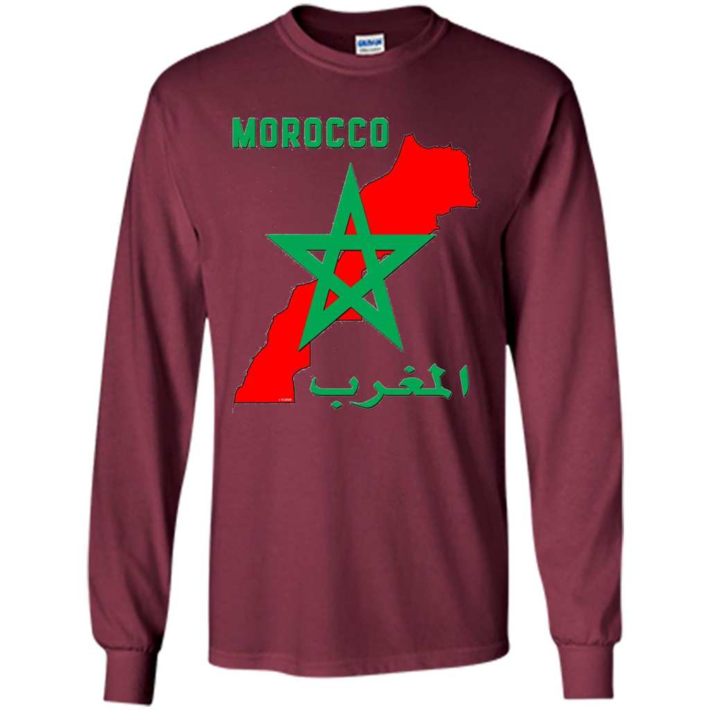 Morocco Moroccan T-shirt Maroon