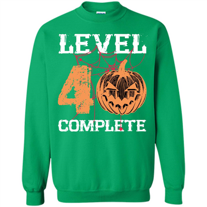 Halloween T-shirt Level 40 Complete Irish Green
