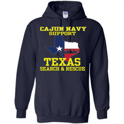 Cajun Navy Support Texas Search And Rescue T-shirt Navy