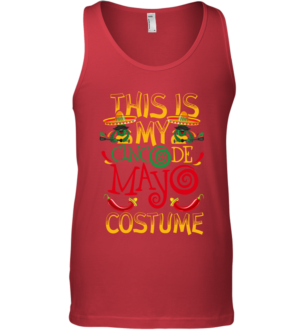 This Is My Cinco De Mayo Costume Shirt Tank Top Tank Top Red