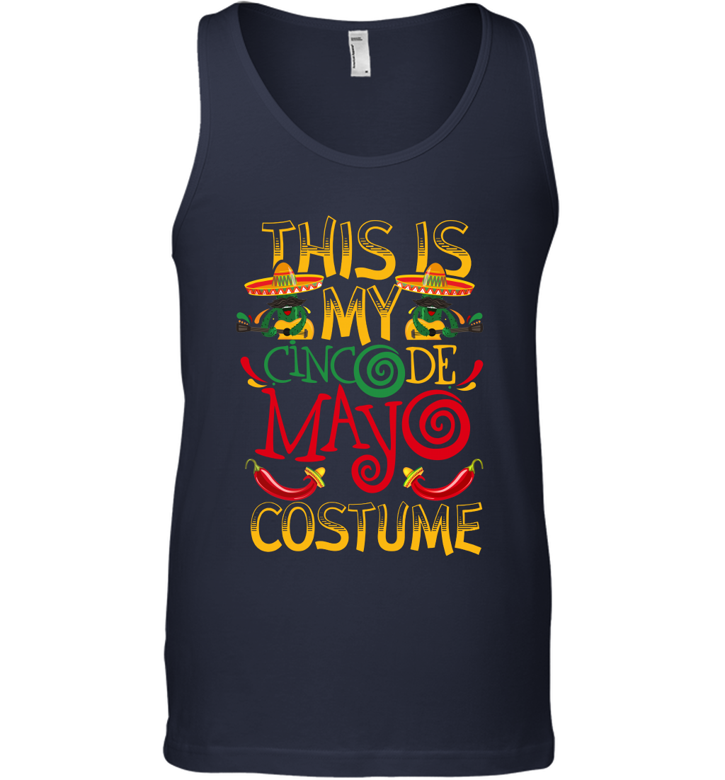 This Is My Cinco De Mayo Costume Shirt Tank Top Tank Top Navy