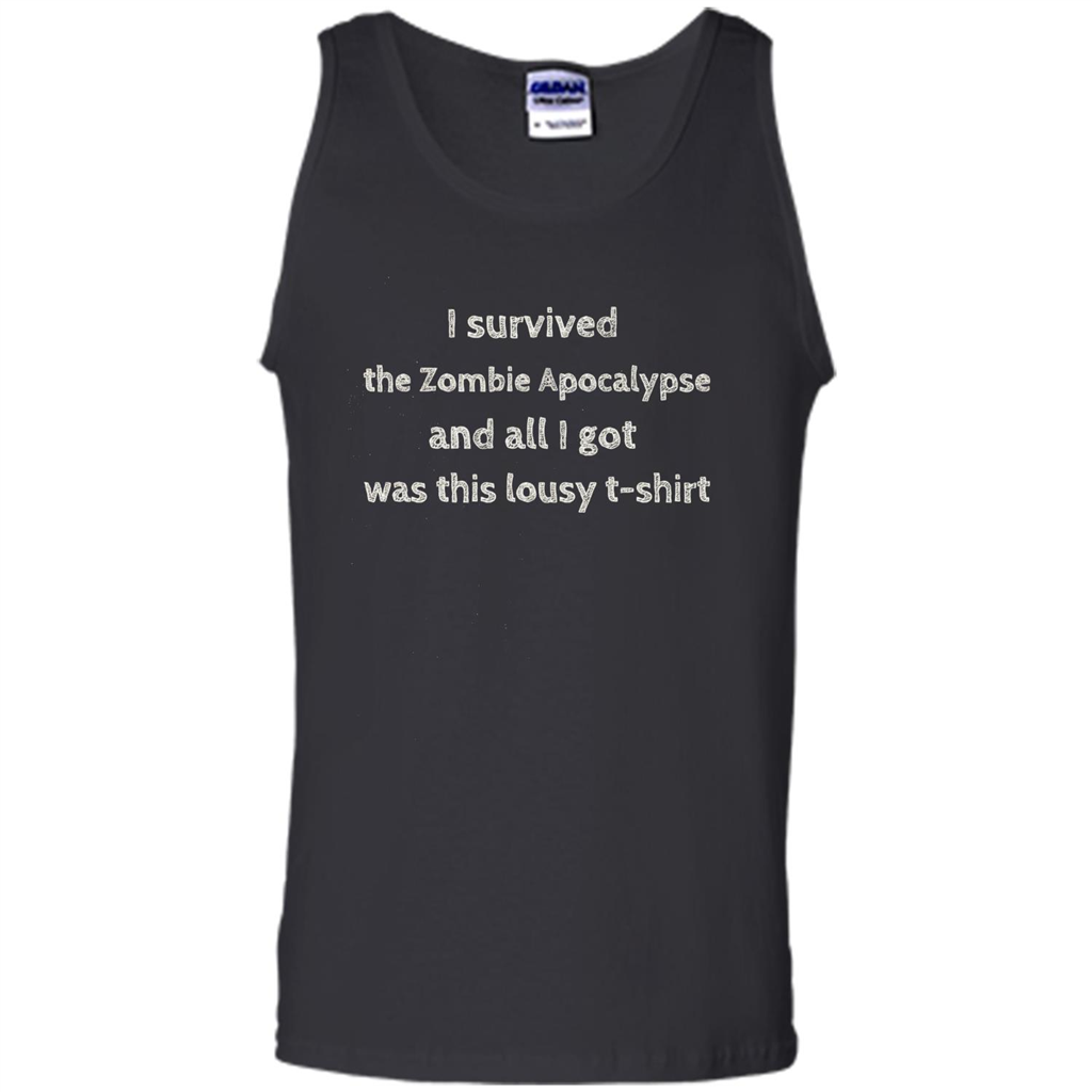 I Survived The Zombie Apocalypse T-shirt Black