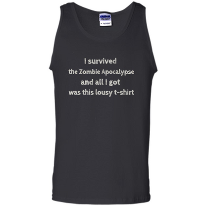 I Survived The Zombie Apocalypse T-shirt Black