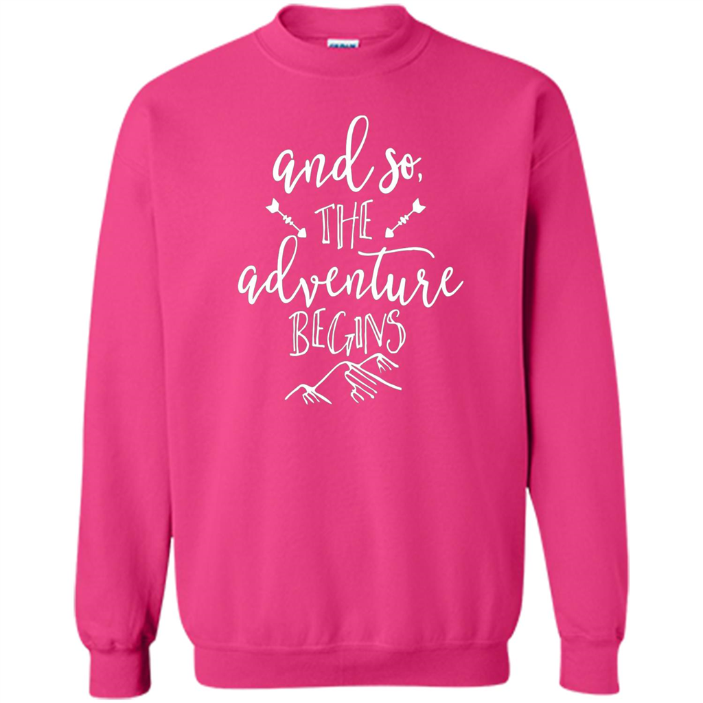 And So the Adventure Begins T-shirt Heliconia
