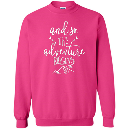 And So the Adventure Begins T-shirt Heliconia
