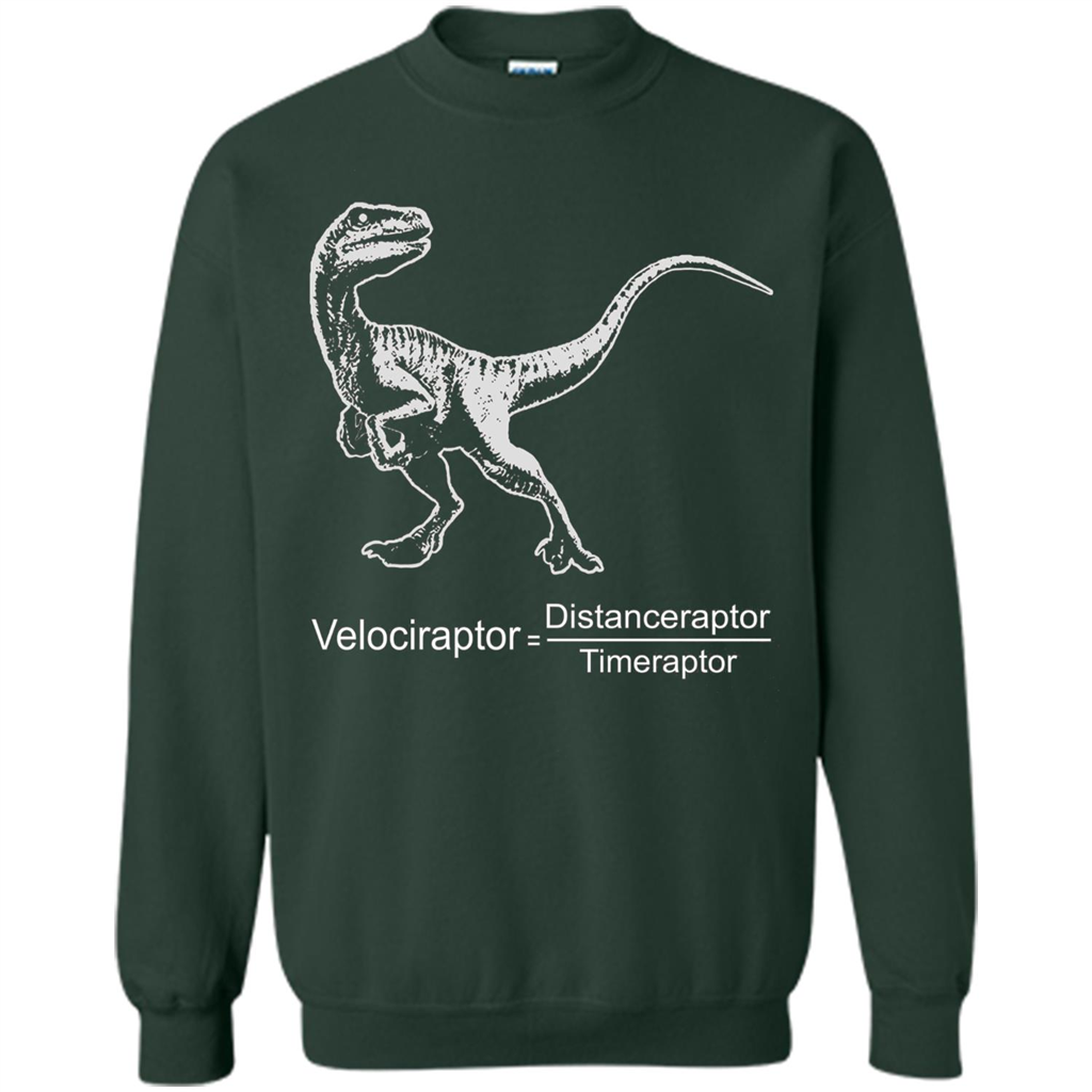 Velociraptor Distanceraptor Timeraptor T-shirt Forest Green