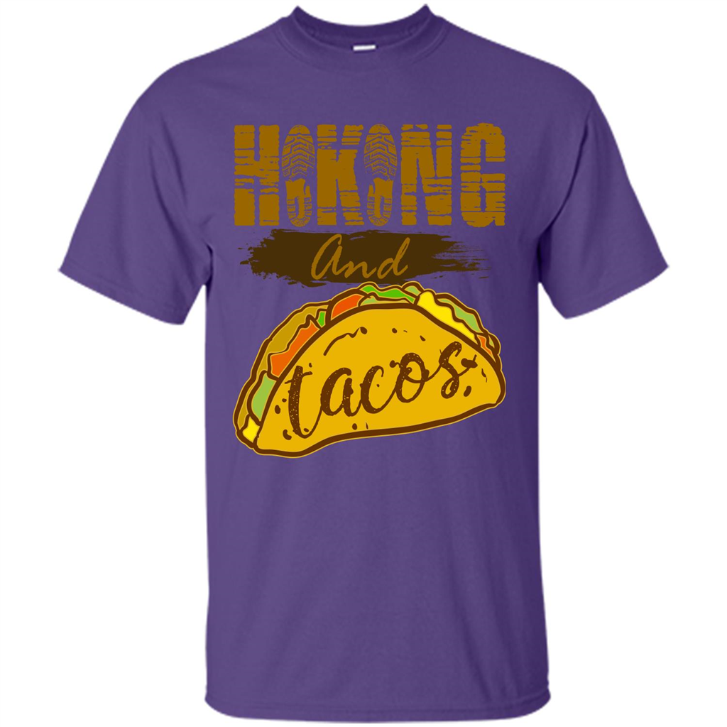 Hiking And Tacos T-shirt Purple