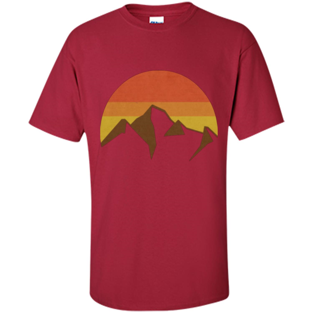 Mountain And Fall Sun T-shirt Cardinal