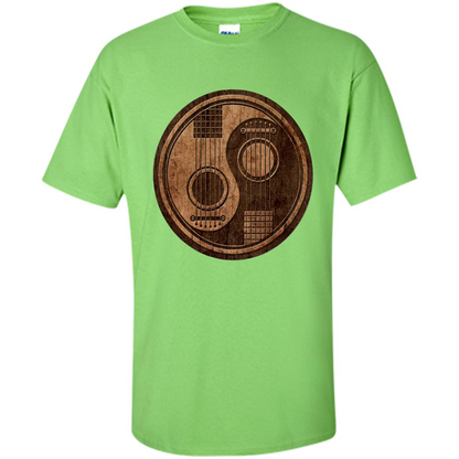 Best gift for Guitar T-shirt Guitar Ying-Yang Gift Lime