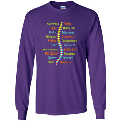 National Chiropractic Health Month Chiropracter T Shirt Purple