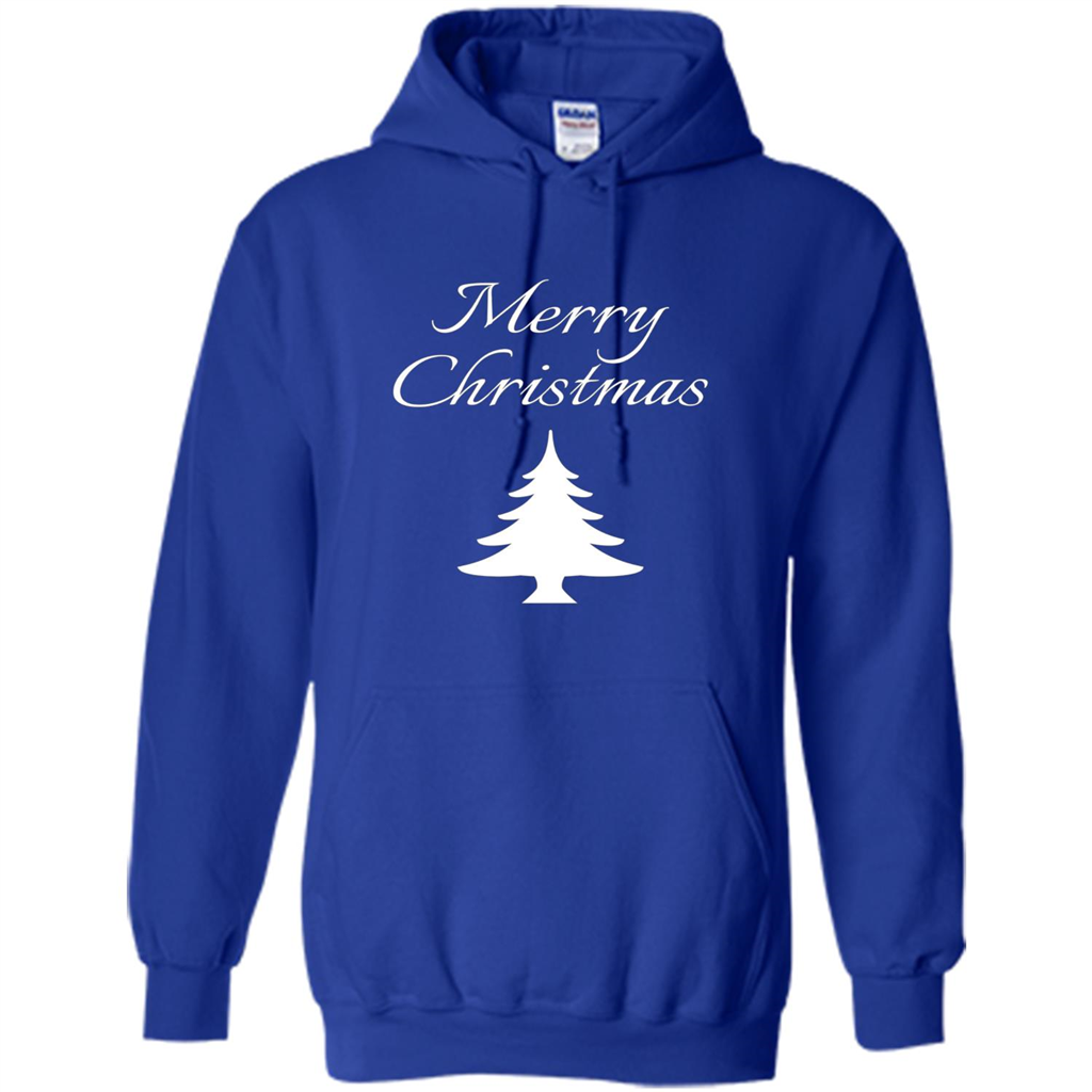 Merry Christmas Xmas Tree T-Shirt Royal
