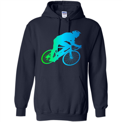 Bike Rider T-shirt Colorful Bicycle Biking Lover T-shirt Navy