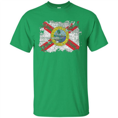 Florida Strong T-shirt Florida Distressed Flag T-Shirt Irish Green