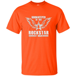 The Official Bookkeeper By Day T-Shirt Rockstar By Night T-Shirt