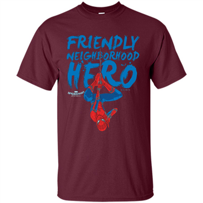 Homecoming Friendly Neighborhood Hero T-shirt Maroon
