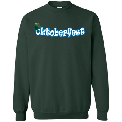 Oktoberfest Tyrolean Hat German T-Shirt Forest Green