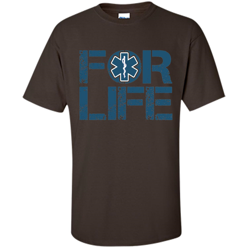 EMT Shirt EMT Paramedic For Life EMT T-shirt Dark Chocolate