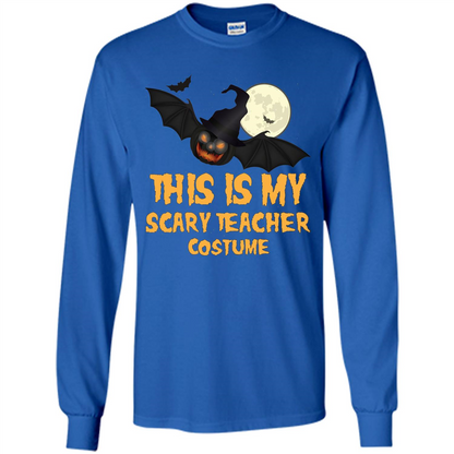 Funny Halloween Teacher T-shirt This is My Scary Teacher Costume Royal