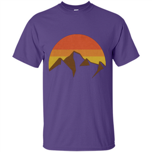 Mountain And Fall Sun T-shirt