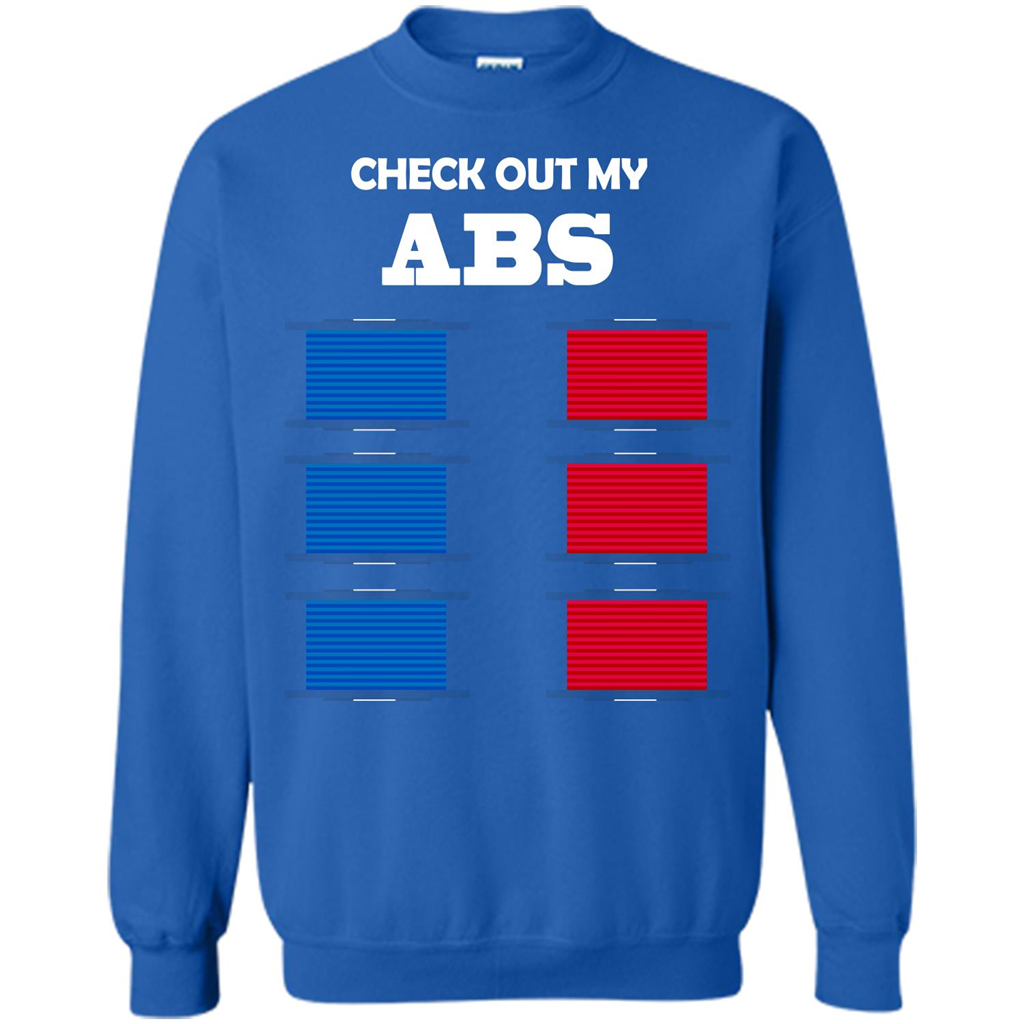 Funny Engineer T-shirt Check Out My Abs Royal