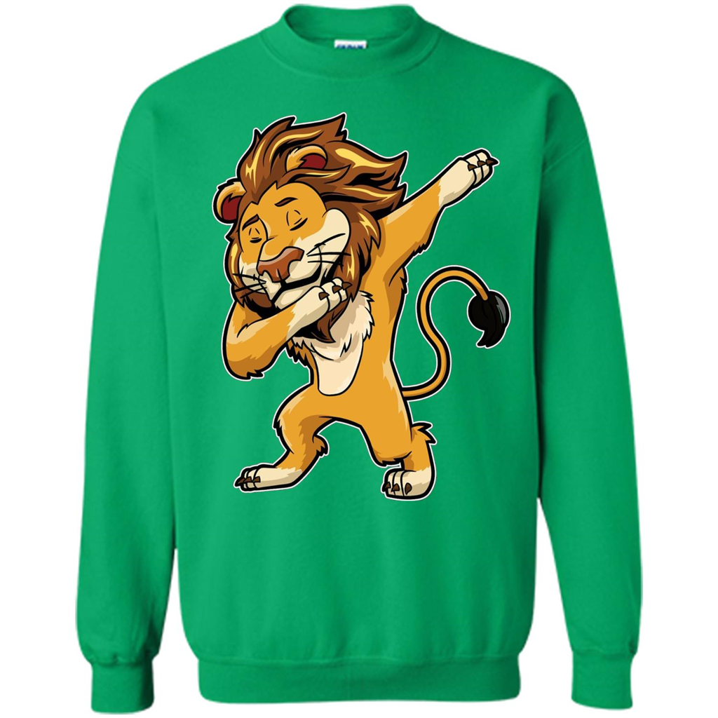 Lion Dabbing T-shirt Dab Cat Dance Irish Green