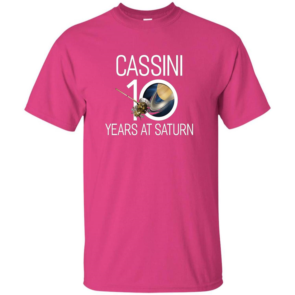 Cassini 10 Years at Saturn T-shirt Heliconia