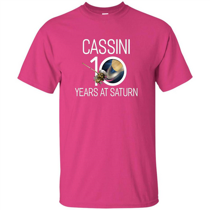 Cassini 10 Years at Saturn T-shirt Heliconia