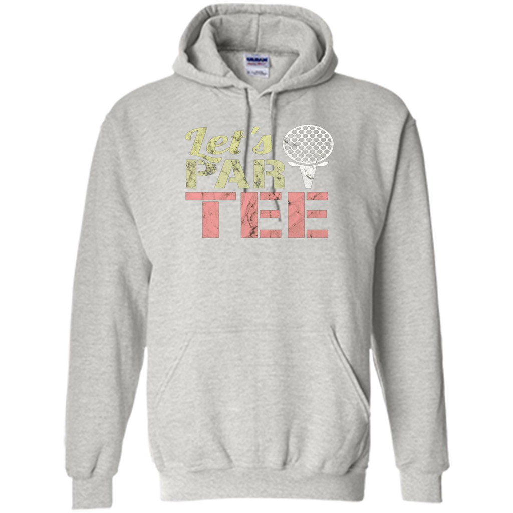 Funny Golf T-shirt Let's Par-Tee. Let's Party. Golf Joke Ash