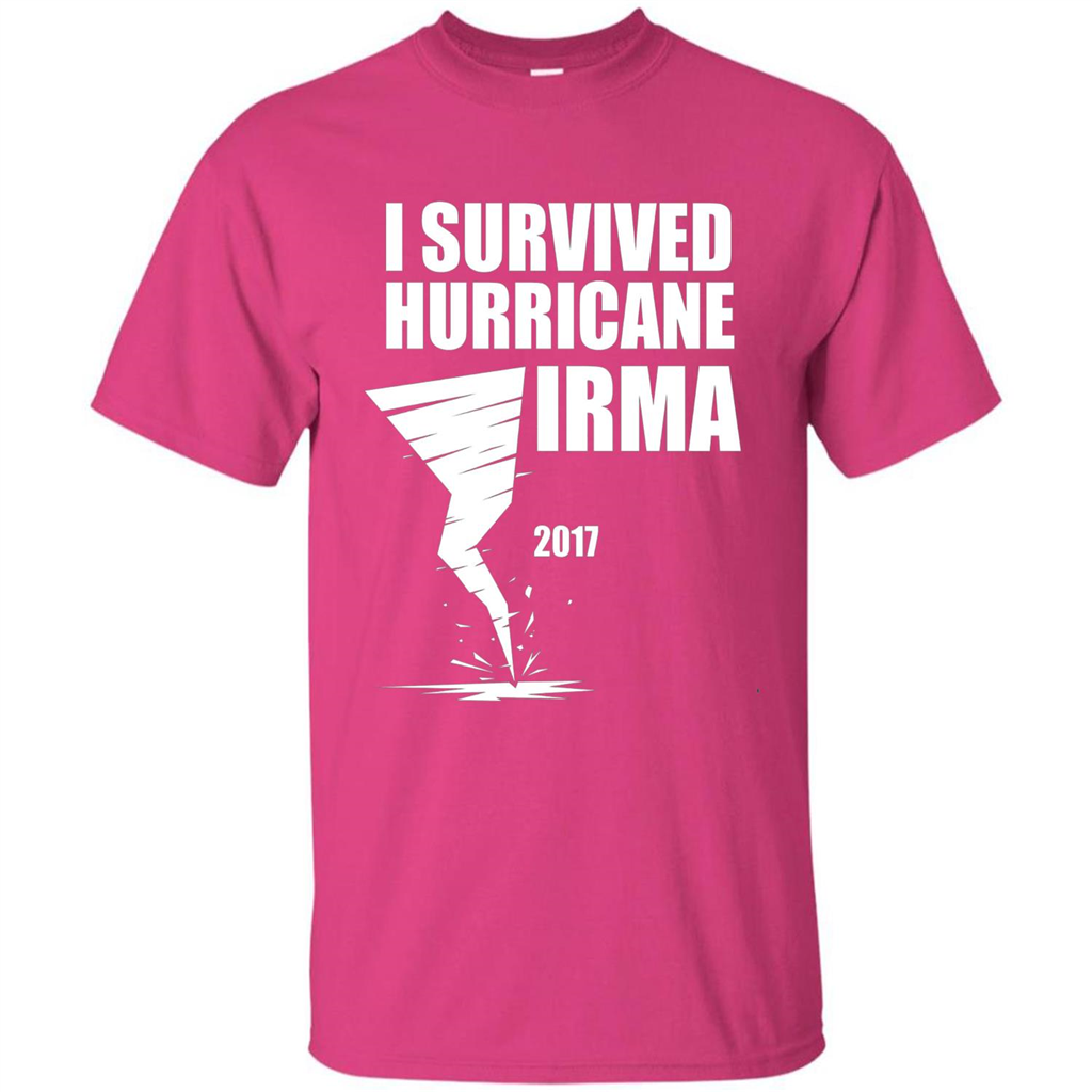I Survived Hurricane Irma Graphic T-shirt Heliconia