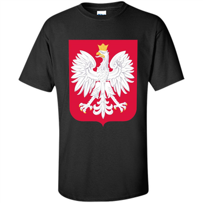 Polish Eagle T-shirt Polska Poland T-shirt Black