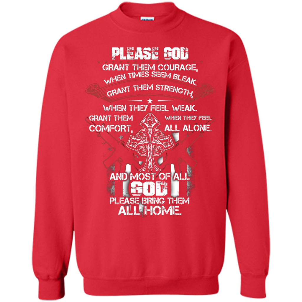 God Bless Our Soldier T-shirt Red