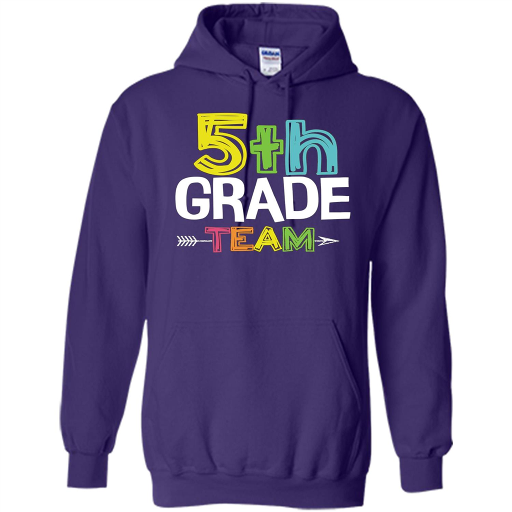 Back To School T-shirt Team Fifth Grade Teacher Purple