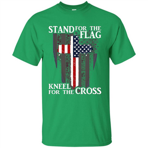 Stand For The Flag Kneel For The Cross T-Shirt