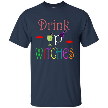 Halloween Drink Up Witches T-Shirt Navy