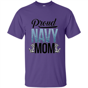 Military. Proud Navy Mom T-shirt