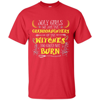 Halloween T-shirt July Girls T-shirt Red