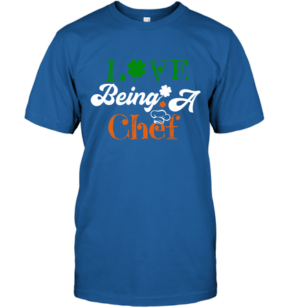 Love Being A Chef Saint Patricks Day Shirt T-Shirt Royal