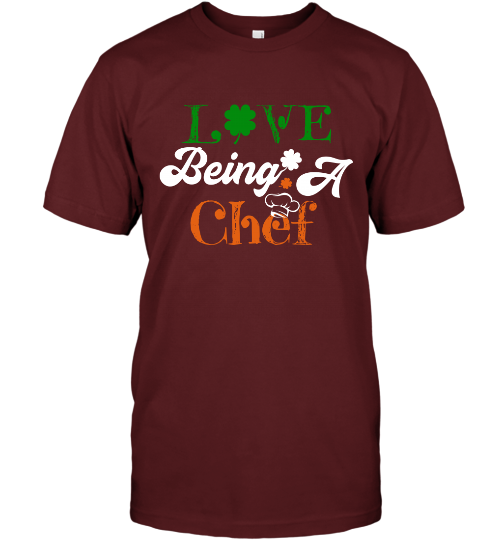 Love Being A Chef Saint Patricks Day Shirt T-Shirt Cardinal