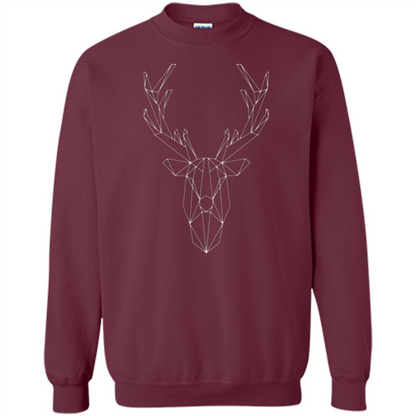 Wild Animals T-shirt Deer T-shirt Maroon