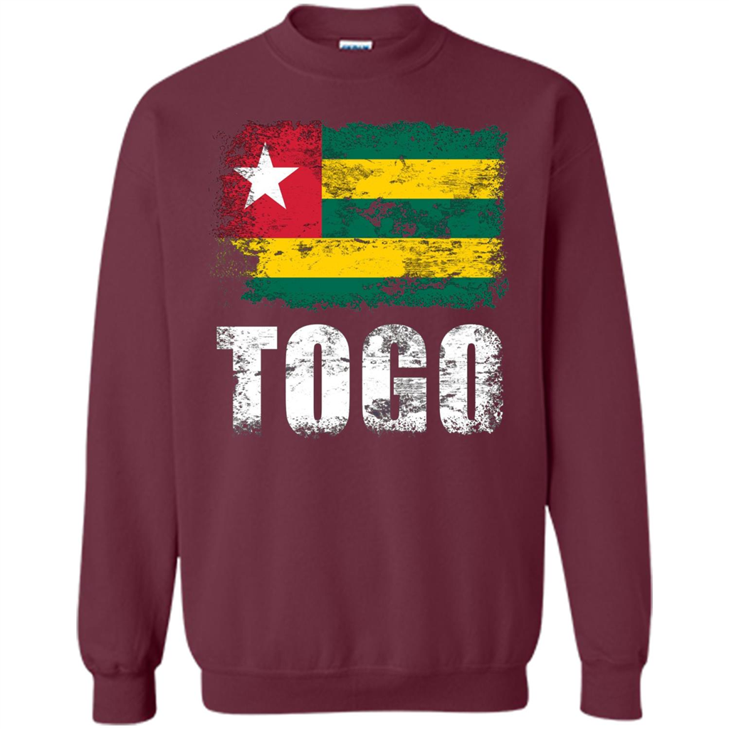 Togo Flag T-Shirt Togolese Republic T-shirt Maroon