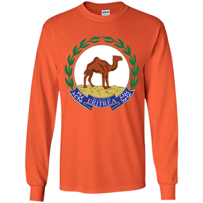 Eritrea Emblem T-shirt National Heritage Pride Orange